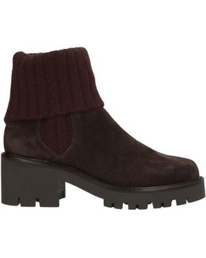 Baldinini Ankle Boots Leather, Textile Fibres - Brown