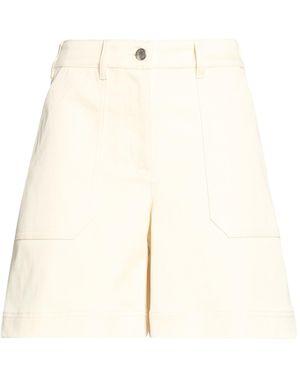 Moncler Ivory Shorts & Bermuda Shorts Cotton, Elastane - Natural