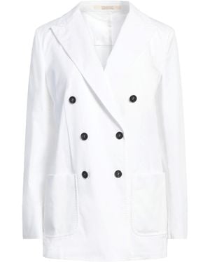 Massimo Alba Blazer Cotton, Elastane - White