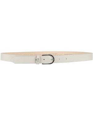 HUGO Light Belt Cow Leather - White