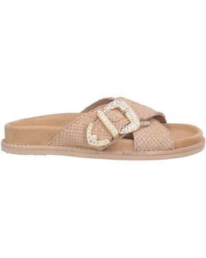 Emanuélle Vee Sand Sandals Goat Skin - Natural