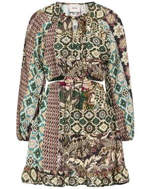 Dixie Mini Dress Viscose, Polyamide - Green