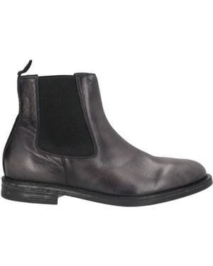 Moma Charcoal Ankle Boots Calfskin - Black