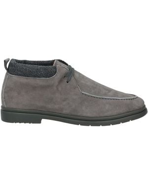 Andrea Ventura Firenze Ankle Boots Leather, Textile Fibers - Gray
