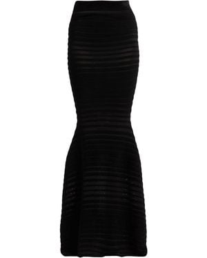 Nina Ricci Maxi Skirt Viscose, Polyamide - Black