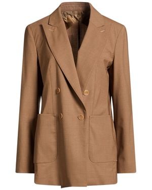 Max Mara Light Blazer Virgin Wool, Elastane - Brown