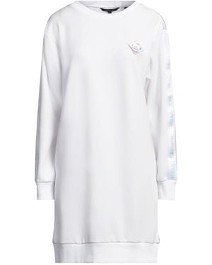 ARMANI EXCHANGE Mini Dress Polyester, Modal, Elastane, Cotton - White