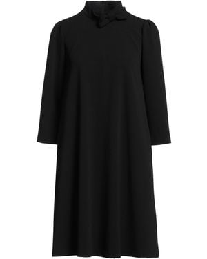 TROIS FLEURS Mini Dress Polyester, Elastane - Black