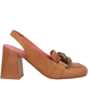 Pas De Rouge Pumps Leather - Brown