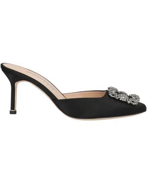 Manolo Blahnik Mules & Clogs - Black