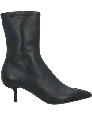 Emporio Armani Ankle Boots Leather - Black