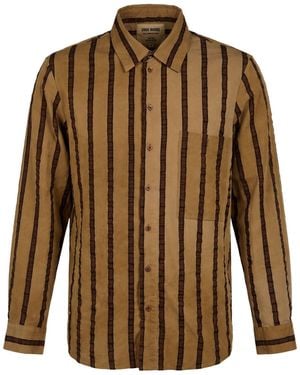 Uma Wang Camel Shirt Viscose, Cotton, Polyamide - Brown