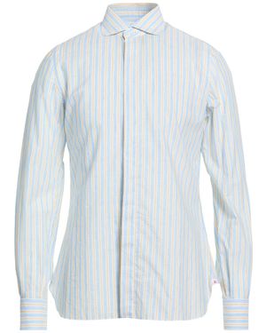 Isaia Shirt Cotton, Linen - Blue