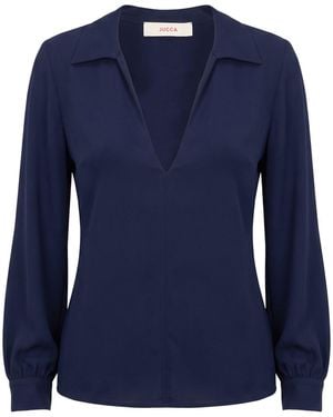 Jucca Top Acetate, Silk - Blue
