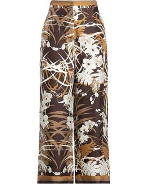 Max Mara Camel Trousers Silk - Multicolour