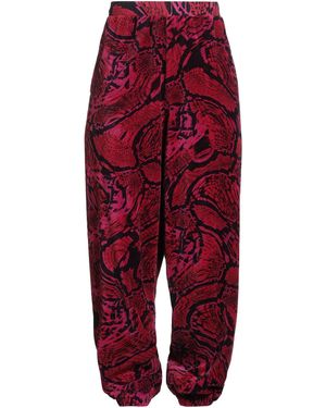 Aries x Juicy Couture Fuchsia Trousers Cotton, Polyester - Red