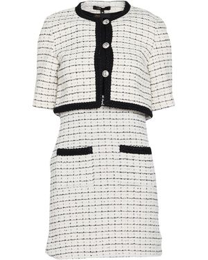 Maje Ivory Co-Ord Cotton, Acrylic, Polyester, Nylon - White