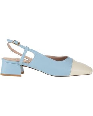 Divine Follie Sky Court Shoes Leather - Blue