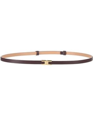 Elisabetta Franchi Belt Polyurethane, Polyester - White