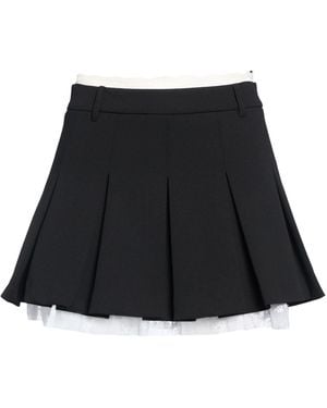 Aniye By Mini Skirt Polyester, Elastane - Black