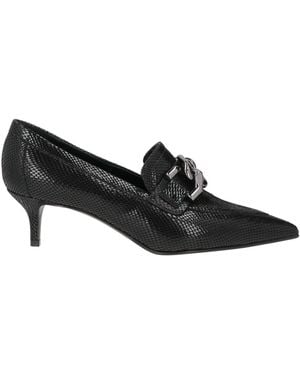 Lella Baldi Loafers Leather - Black