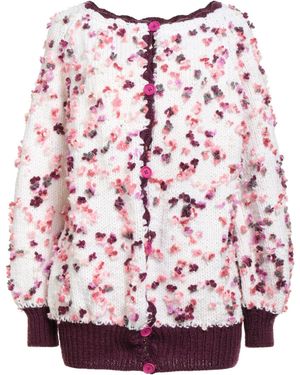niLuu Plum Cardigan Wool, Cotton, Polyester - Red