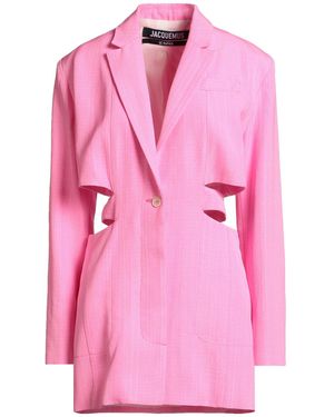 Jacquemus Fuchsia Mini Dress Viscose, Silk - Pink