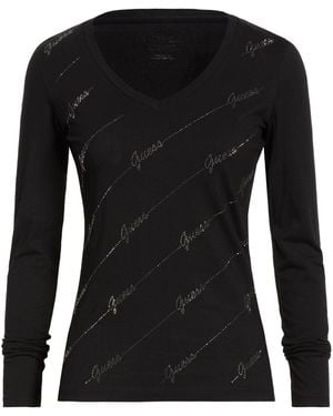 Guess T-Shirt Cotton, Elastane - Black