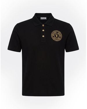 Versace Jeans Couture Polo Shirt Cotton - Black