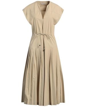 Drumohr Midi Dress Cotton, Elastane - Natural