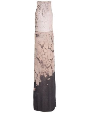 Nostrasantissima Maxi Dress Polyester, Elastane - White