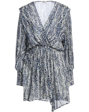 Dondup Viscose Flared Mini Dress - Gray