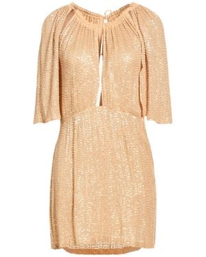 Antik Batik Camel Mini Dress Viscose - Natural