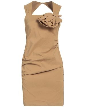 Siste's Camel Mini Dress Viscose, Nylon, Elastane - Natural
