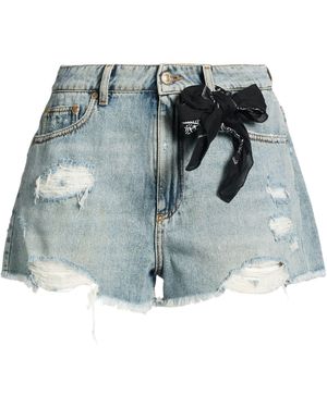 ERMANNO FIRENZE Denim Shorts Cotton - Blue