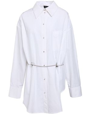 Mugler Mini Dress Cotton - White