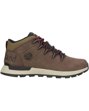 Timberland Ankle Boots Leather, Textile Fibers - Brown
