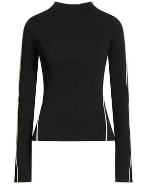 Sportmax Turtleneck Viscose, Polyamide, Polyester, Elastane - Black