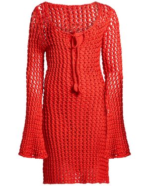 Moschino Midi Dress Cotton - Red