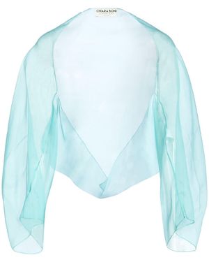 La Petite Robe Di Chiara Boni Shrug Polyamide, Elastane - Blue