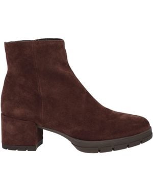 Unisa Chocolate Ankle Boots Leather - Brown