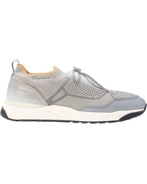 Santoni Light Sneakers Textile Fibers - White