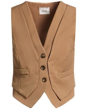 Dixie Camel Tailored Vest Polyester, Viscose, Elastane, Acetate - Brown
