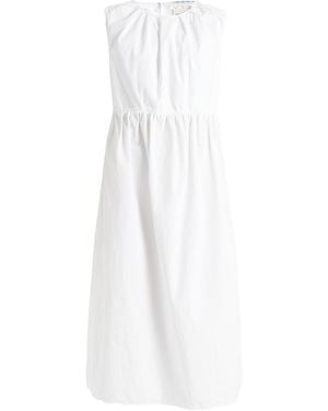 Loulou de Saison Midi Dress Cotton - White