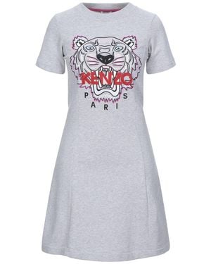 KENZO Light Mini Dress Cotton, Elastane, Polyester - White