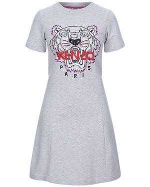 KENZO Light Mini Dress Cotton, Elastane, Polyester - White