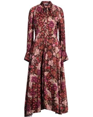Caliban Midi Dress - Red