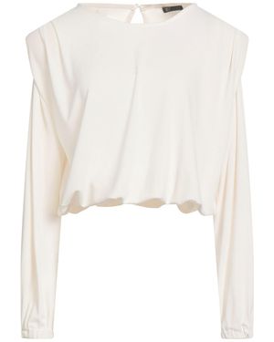 Cristinaeffe Top Polyester, Elastane - White