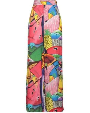 Stella Jean Fuchsia Pants Viscose - White
