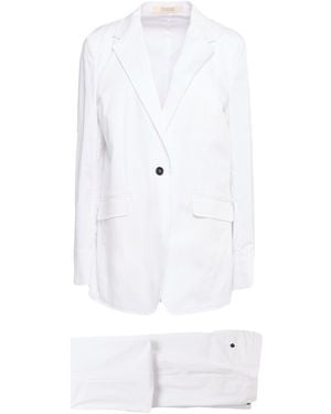 Massimo Alba Suit Cotton, Elastane - White
